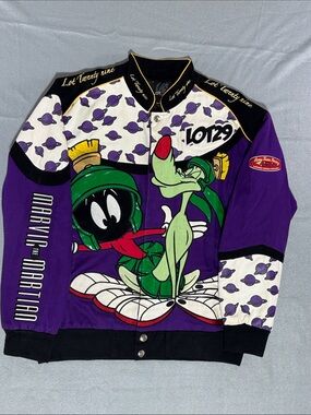 Marvin The Martian Lot 29 Men’s Size XXL Racing Jacket Vintage Streetwear Y2K